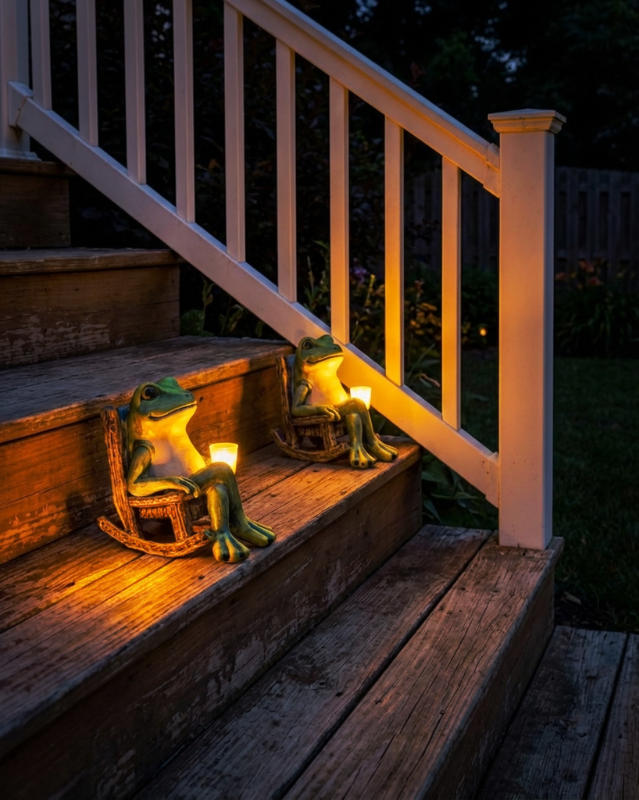 Der leuchtende Gartenfrosch