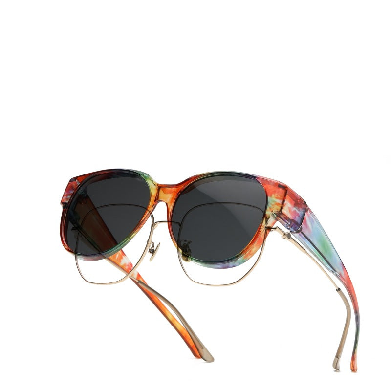 🕶 Neue XL-Cat-Eye-Sonnenbrille mit polarisierenden Gläsern und UV400-Schut