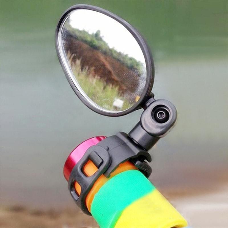 360-degree rotating rearview mirror🚴♂️🔎