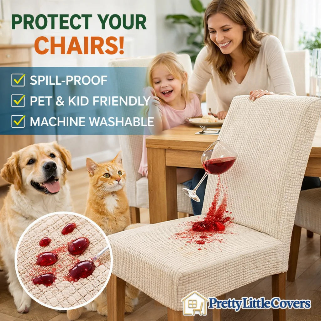 🪑💦Stylish chair covers – give your old chairs a fresh new look!
