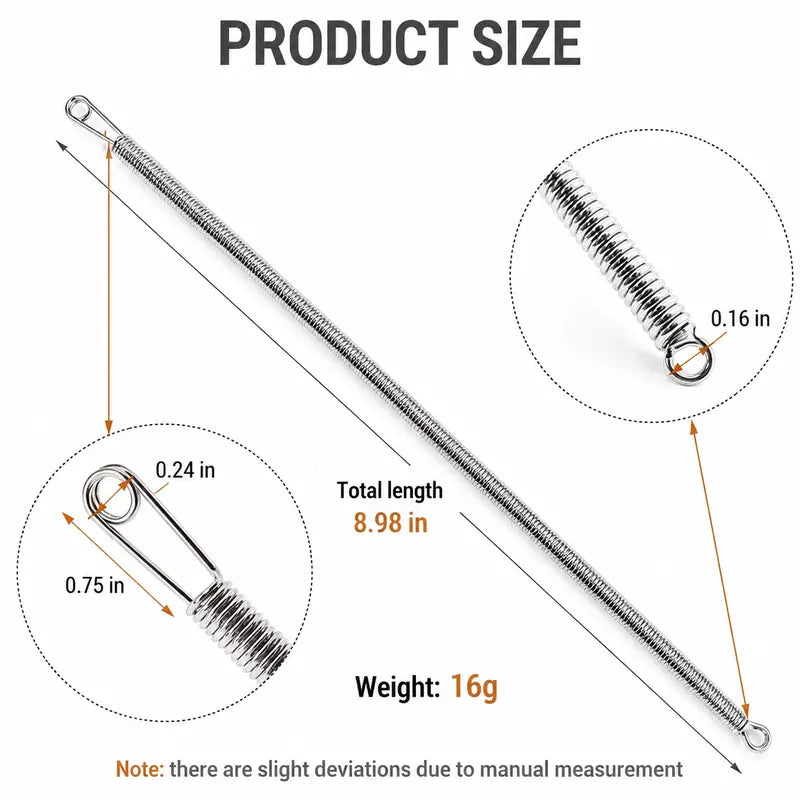 🧵 Flexible String Threading Tool - 5-Piece Stainless Steel String Repair Kit