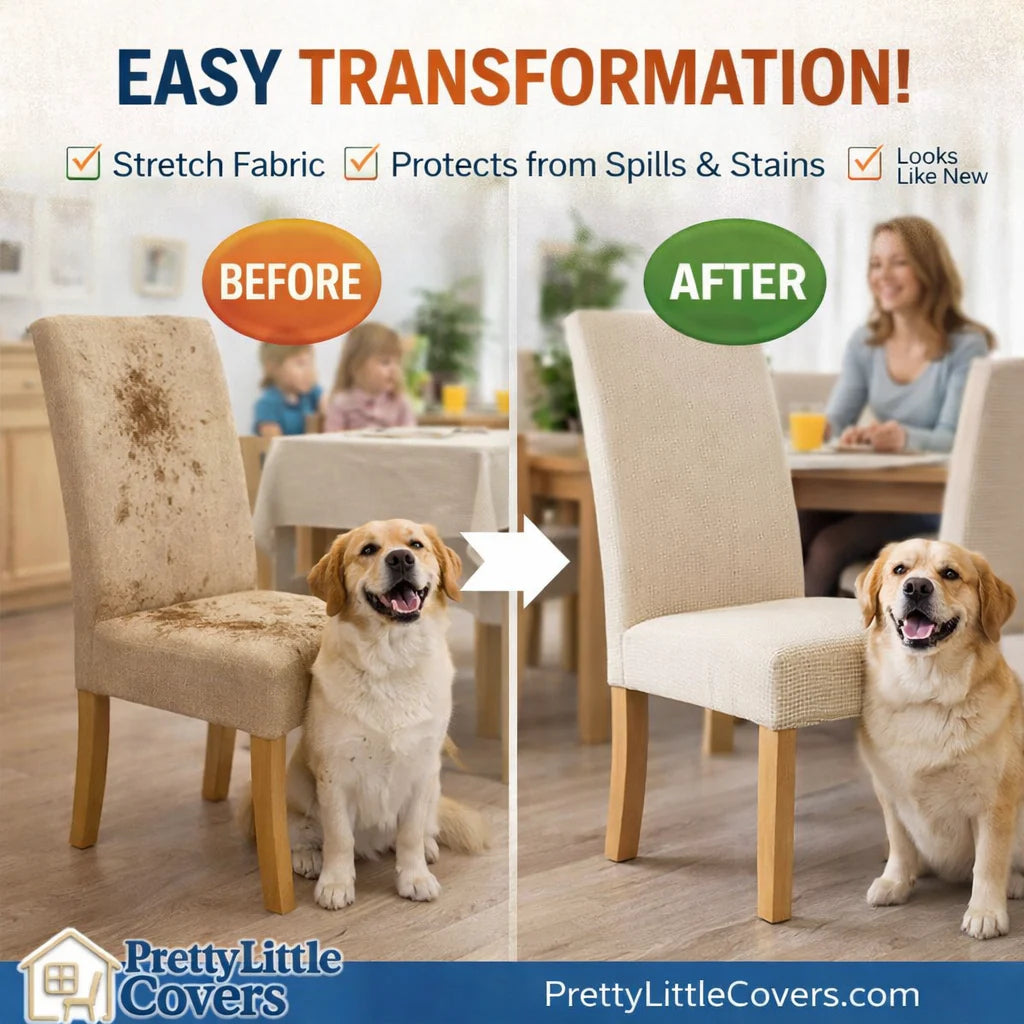 🪑💦Stylish chair covers – give your old chairs a fresh new look!
