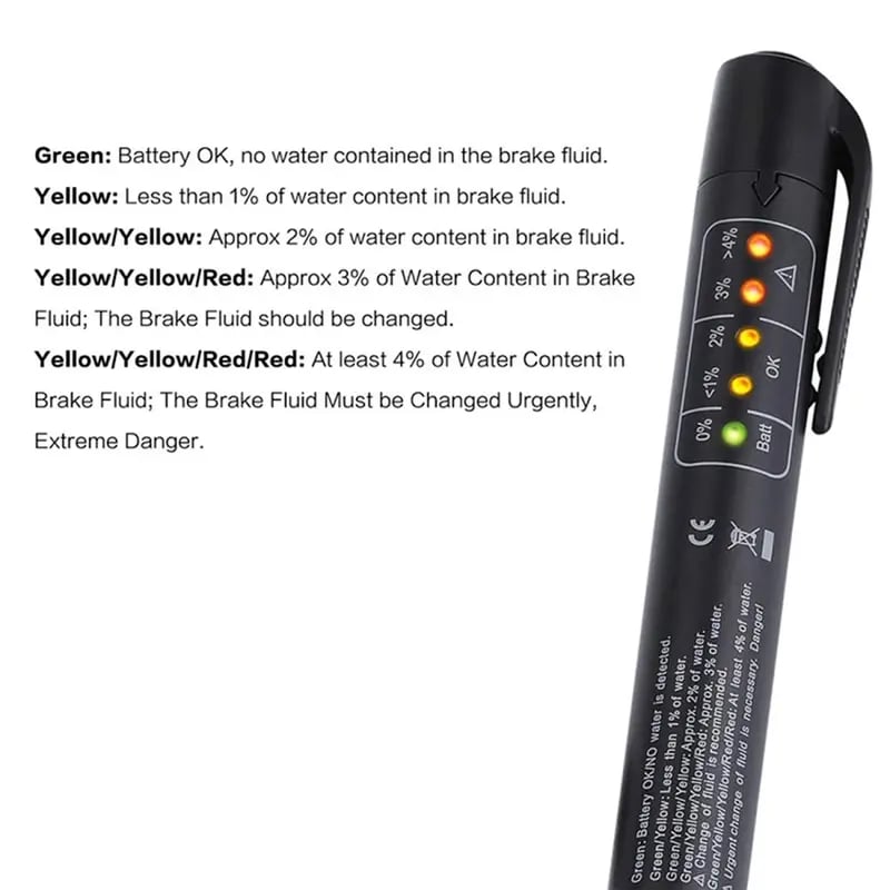 🚗 Portable brake fluid test pen, for DOT 3 / DOT 4 / DOT 5.