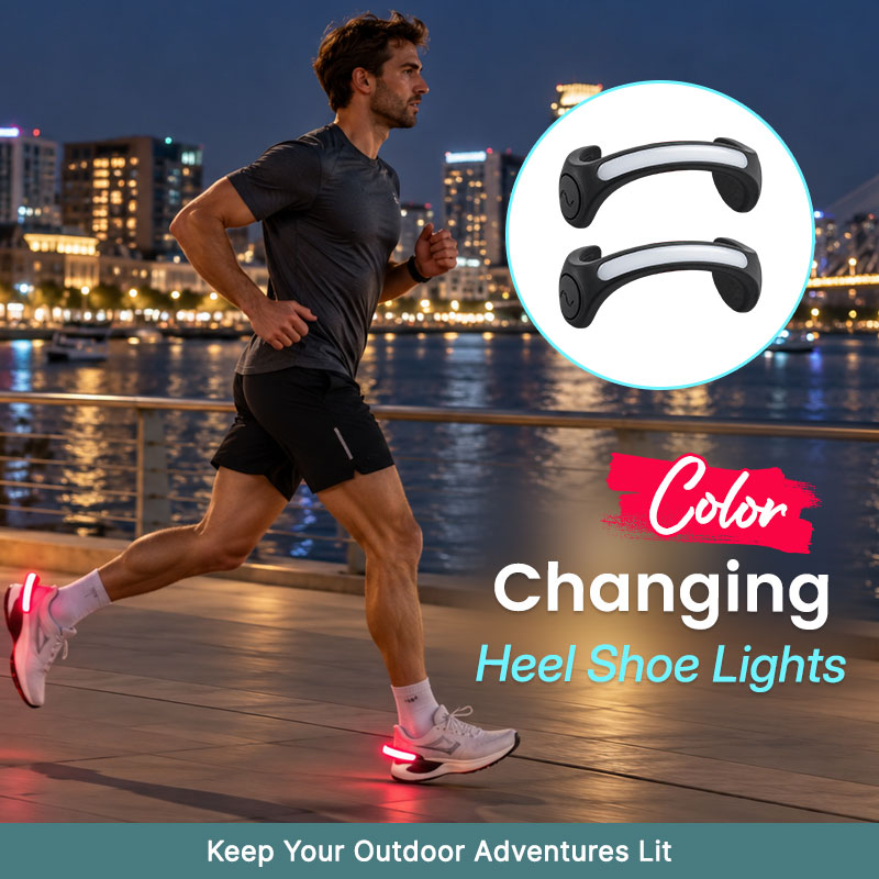 🏃‍♂️LED heel lights for shoes – Visibility lights for running and walking