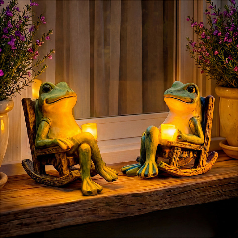 Der leuchtende Gartenfrosch