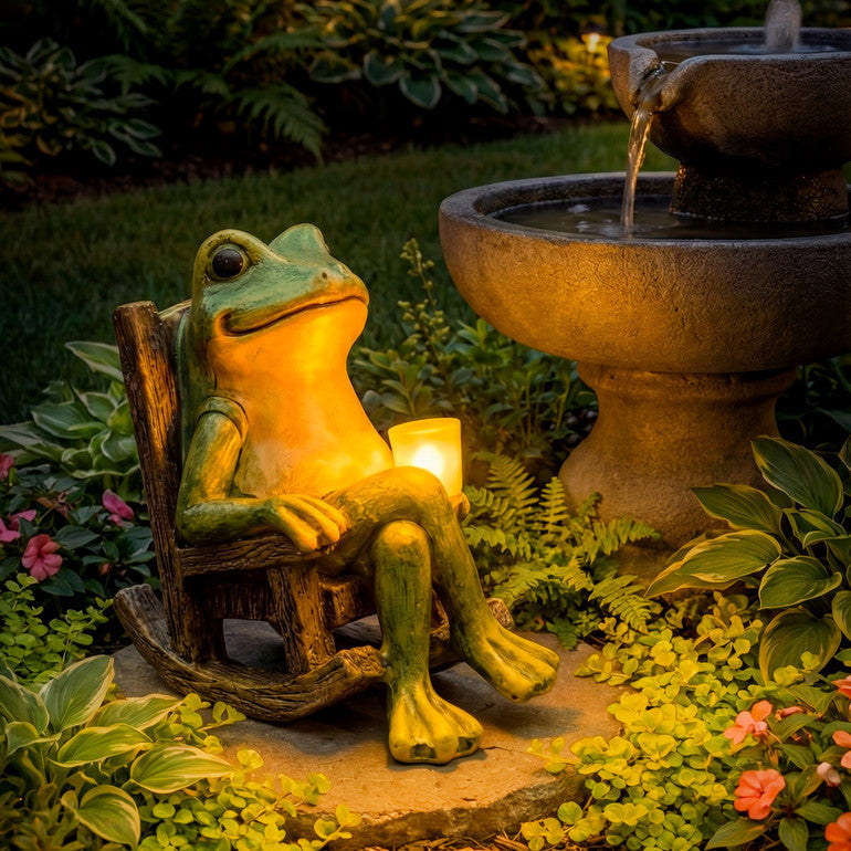 Der leuchtende Gartenfrosch