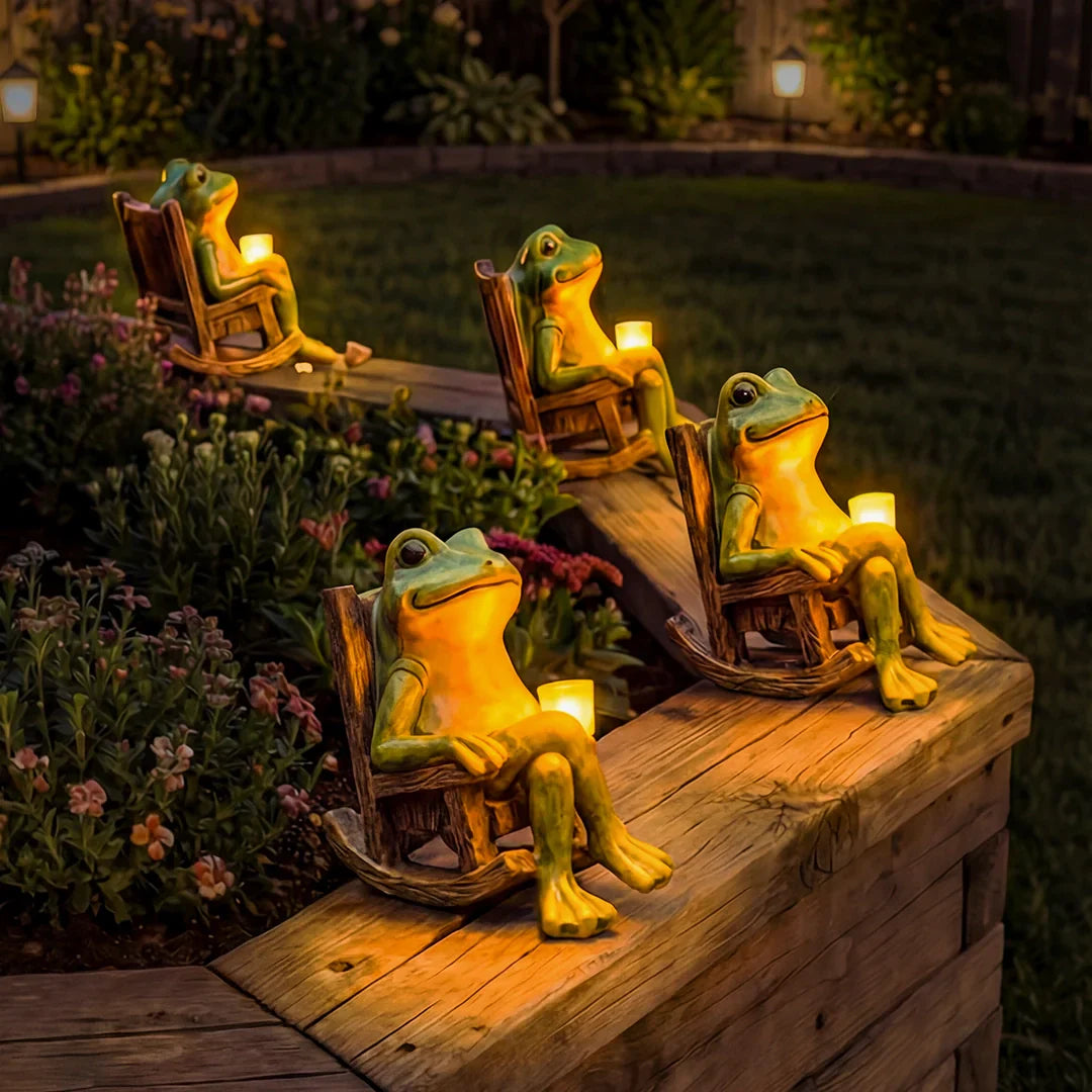 Der leuchtende Gartenfrosch