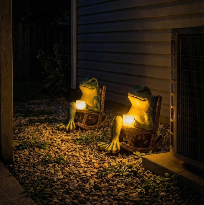 Der leuchtende Gartenfrosch