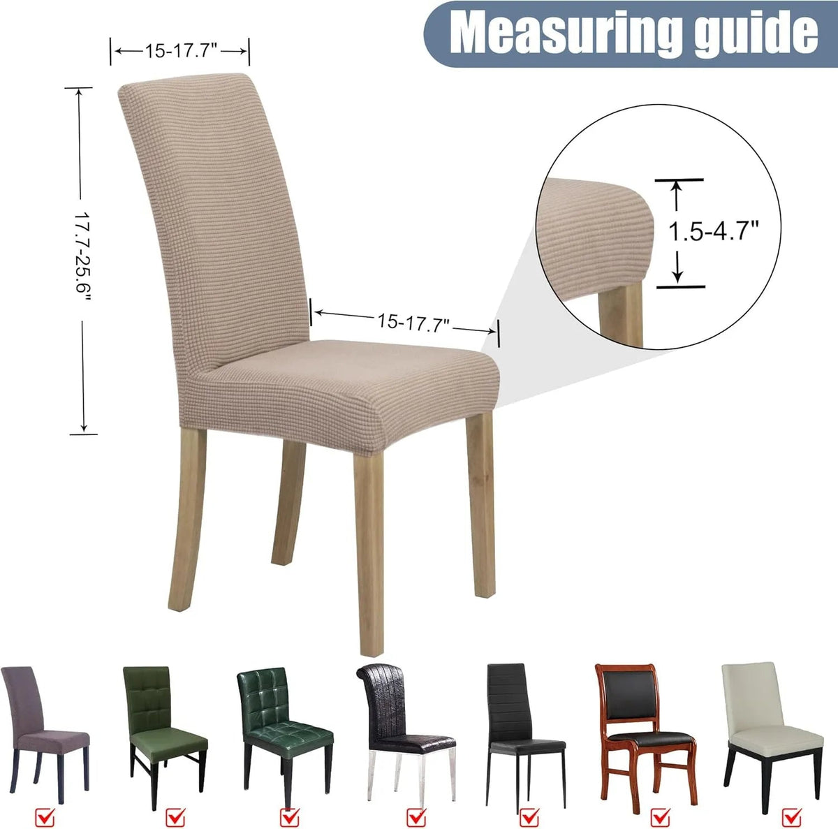 🪑💦Stylish chair covers – give your old chairs a fresh new look!