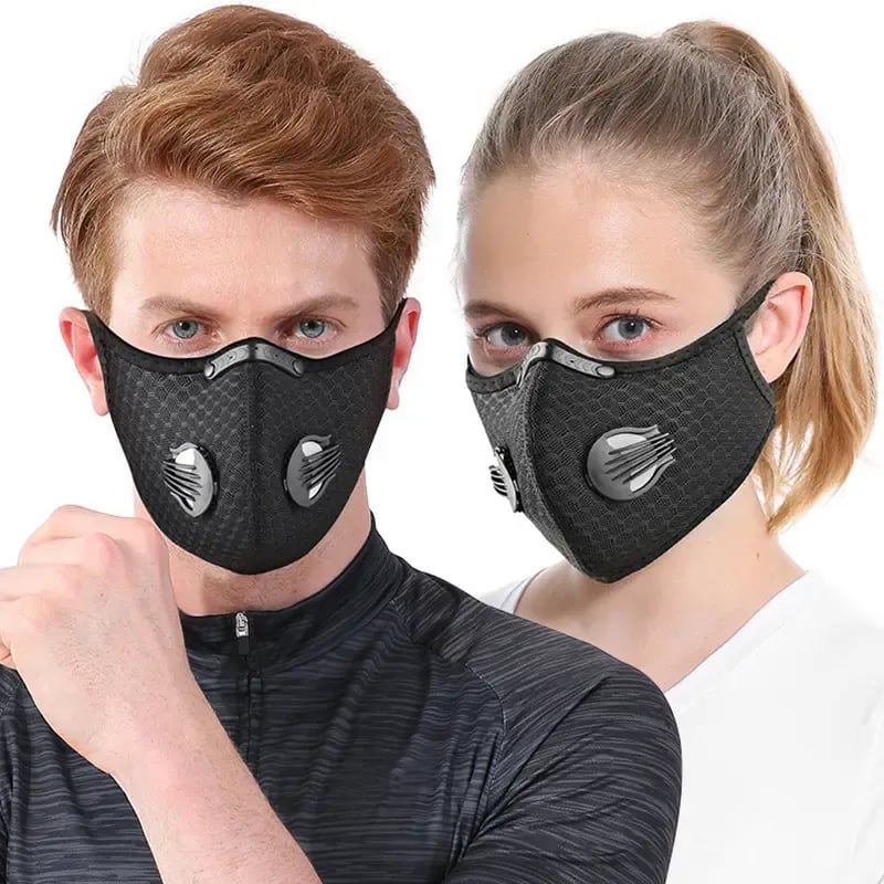 🔥 Last day of 50% off 💖 Reusable dust mask with activated carbon filter – designed for an active lifestyle