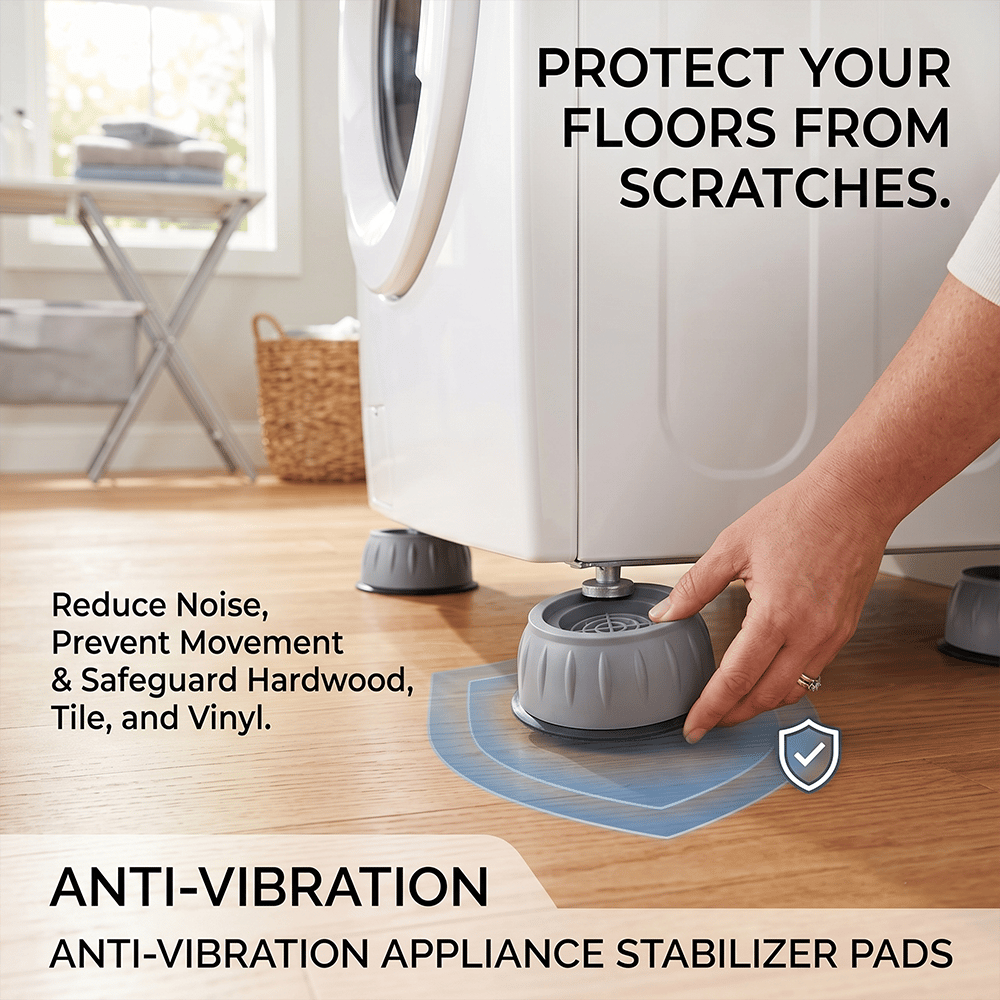 🏠 Vibration-damping pads for washing machine (4 pcs)