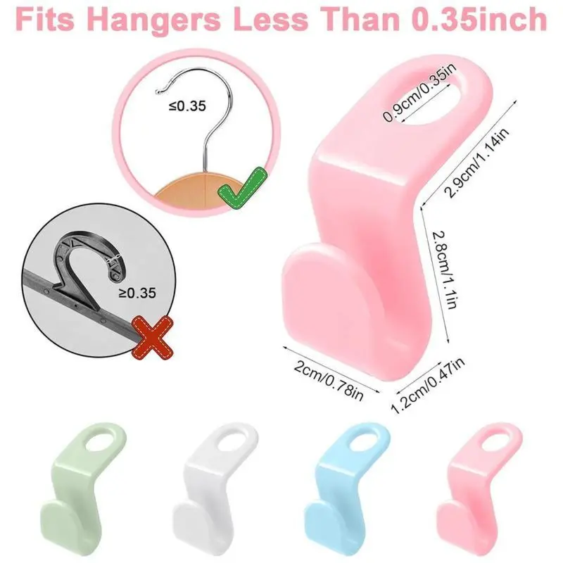 ✨Nur für kurze Zeit 50 % Rabatt✨ Platzsparende Kleiderhaken, 20er-Packung