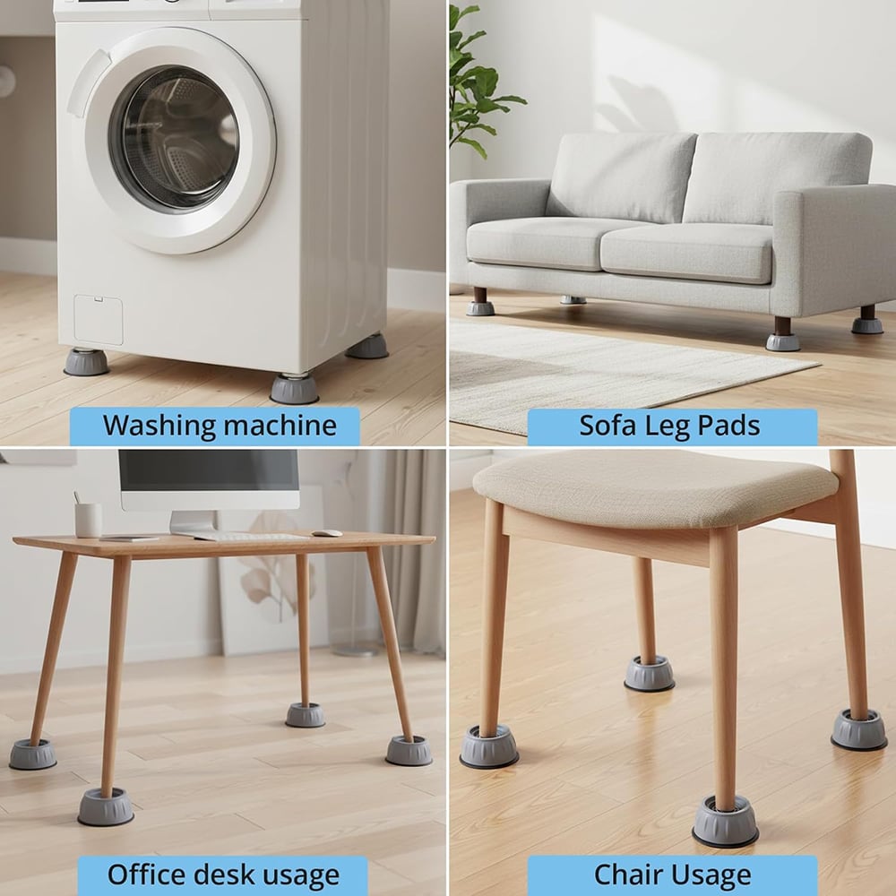 🏠 Vibration-damping pads for washing machine (4 pcs)