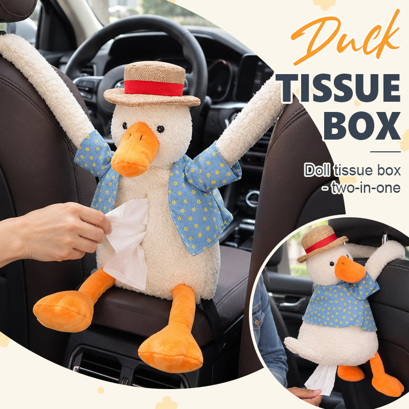 🦆🎅Duck napkin holder — A car napkin holder that hangs from the headrest, with a personal touch