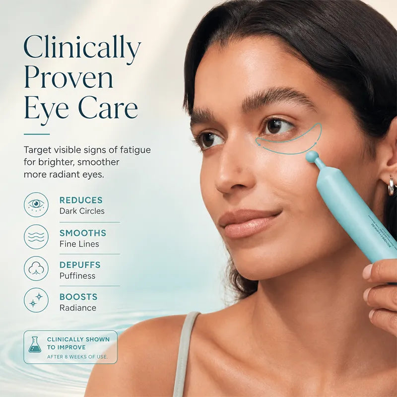 Peptide Eye Serum – A refreshing roll-on eye serum that targets puffiness, dark circles and wrinkles, enriched with peptides, hyaluronic acid, MSM and reishi mushroom extract