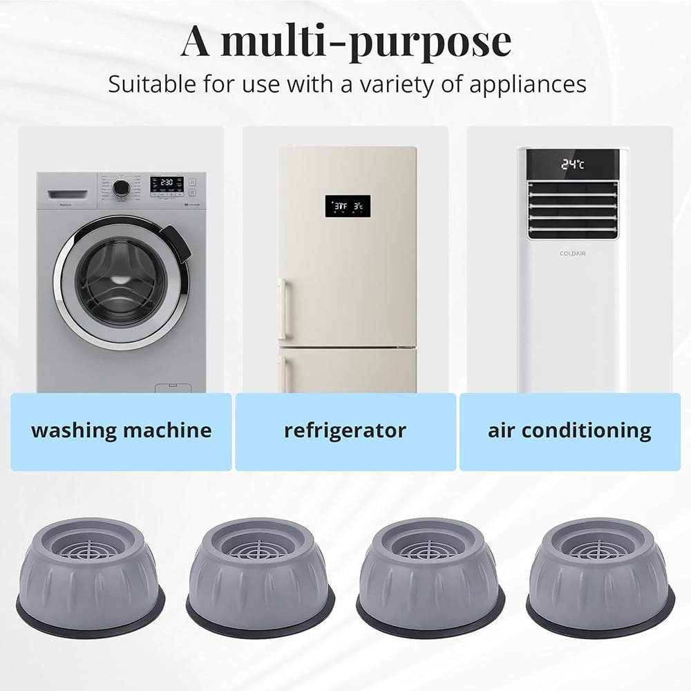 🏠 Vibration-damping pads for washing machine (4 pcs)