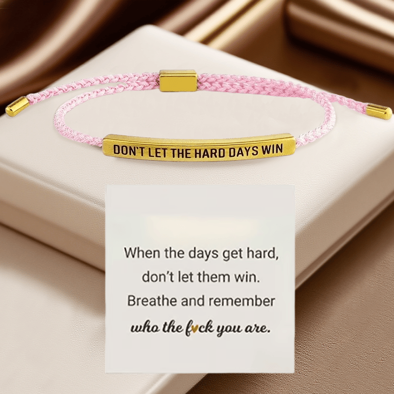 💖Inspirational Bracelet – A Meaningful Reminder To Stay Strong & Keep Going(Buy 2 Free Shipping)