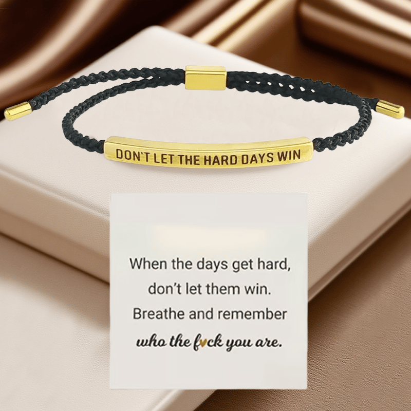 💖Inspirational Bracelet – A Meaningful Reminder To Stay Strong & Keep Going(Buy 2 Free Shipping)