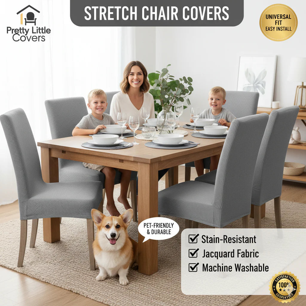 🪑💦Stylish chair covers – give your old chairs a fresh new look!