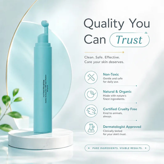 Peptide Eye Serum – A refreshing roll-on eye serum that targets puffiness, dark circles and wrinkles, enriched with peptides, hyaluronic acid, MSM and reishi mushroom extract