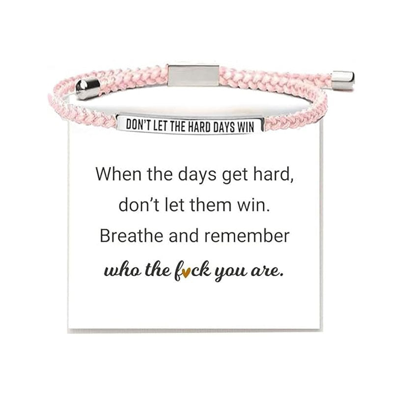 ✨📿 Gewebtes Edelstahlarmband – Motivations- und Inspirationsarmband mit abnehmbarem Aufdruck! ✨🦾