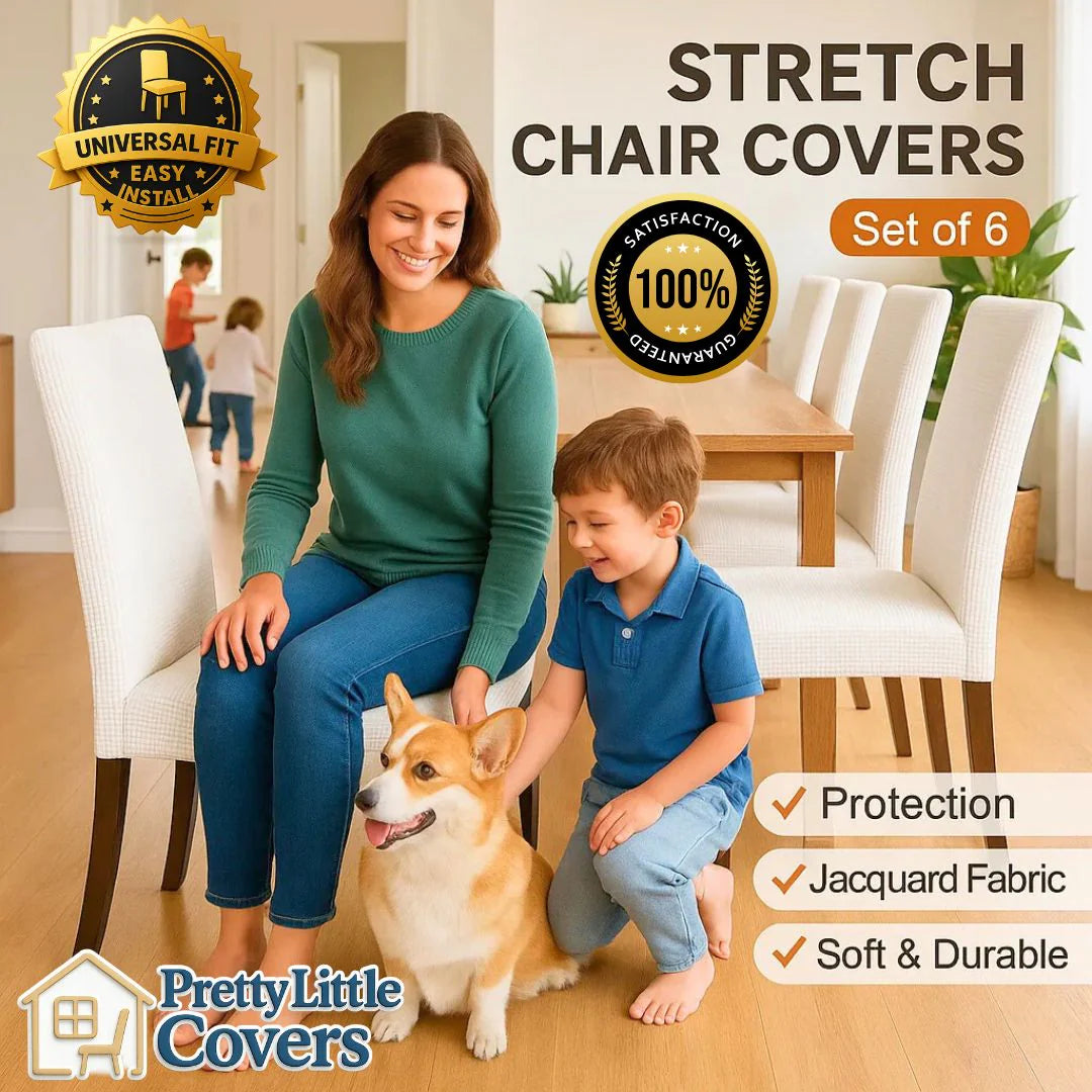 🪑💦Stylish chair covers – give your old chairs a fresh new look!