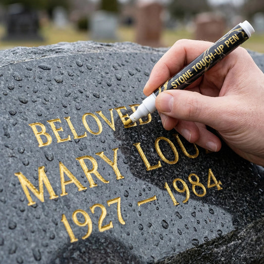 🐦Gold-colored marker pen for restoring faded grave inscriptions