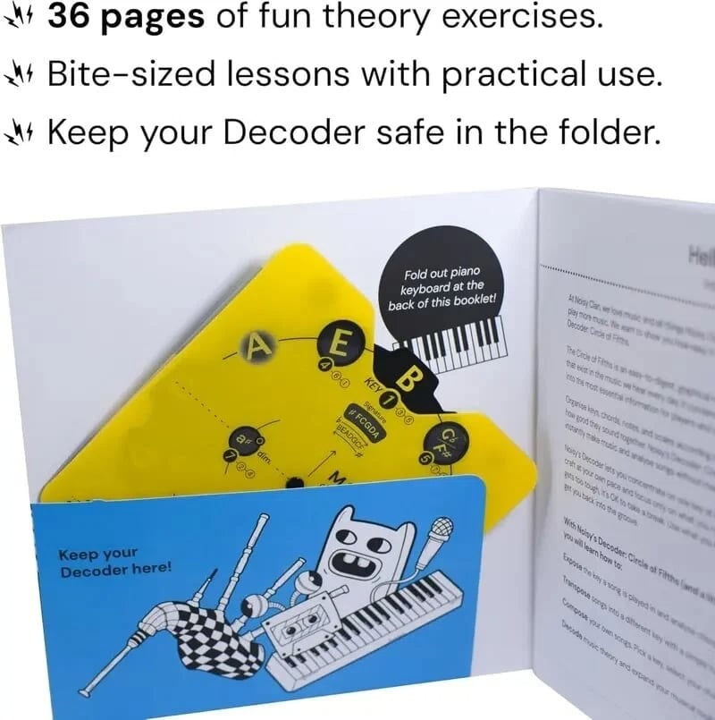 🔥 Last day of 50% off – “Circle of Fifths” Music Theory Wheel Set | Practical Guide to Chords, Keys, and Songwriting for Musicians🎹🎸💕
