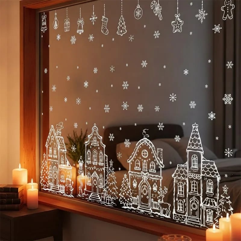 ❄️🎅Christmas Window Static Sticker Set