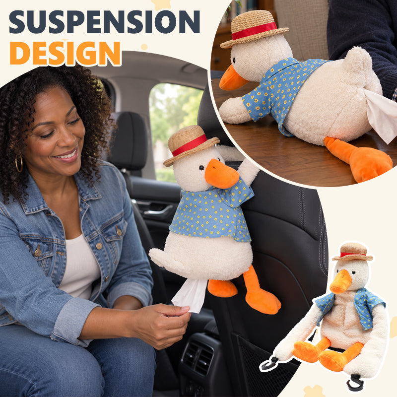 🦆🎅Duck napkin holder — A car napkin holder that hangs from the headrest, with a personal touch