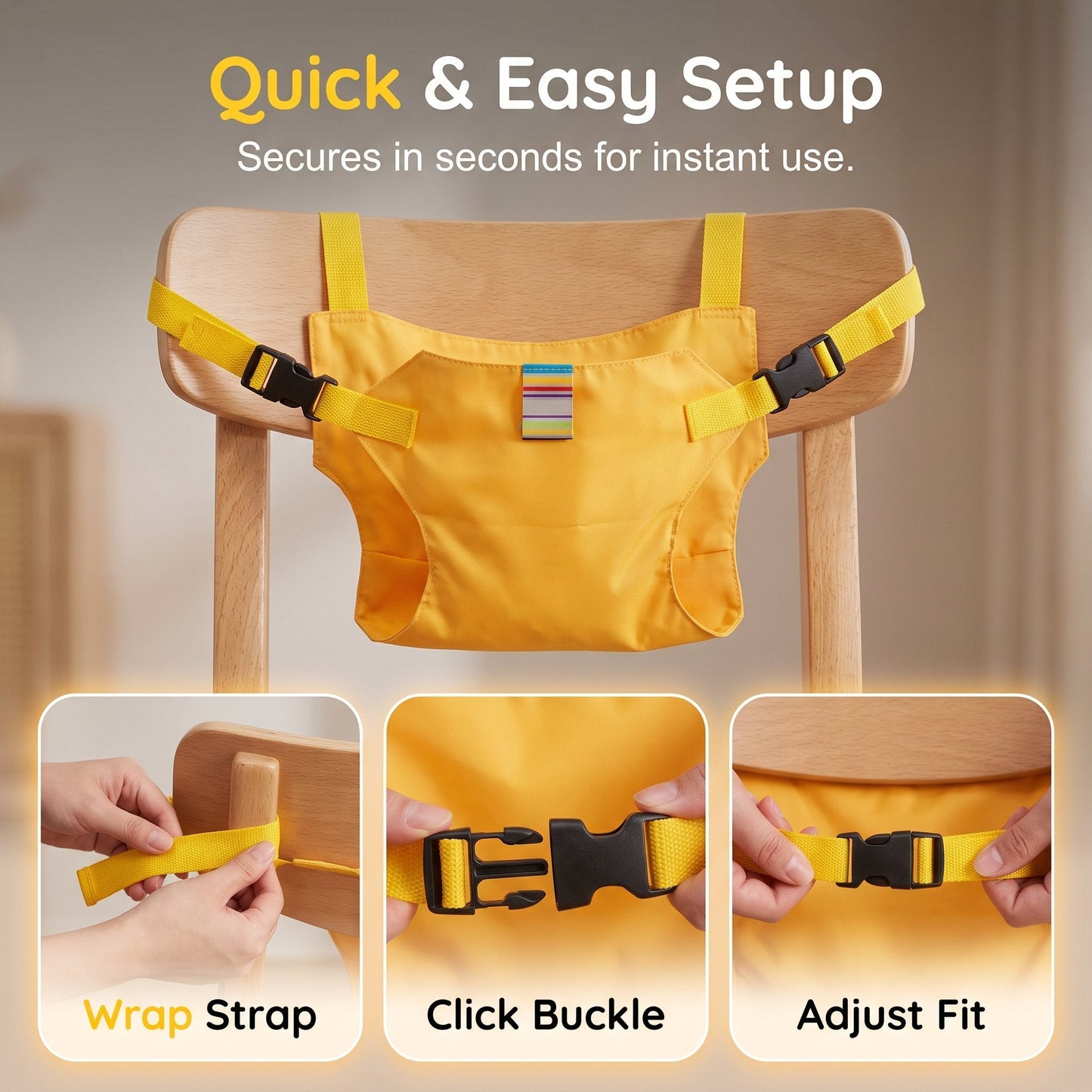 Child Seat Safety Belt – Feeding Belt Portable Fastener