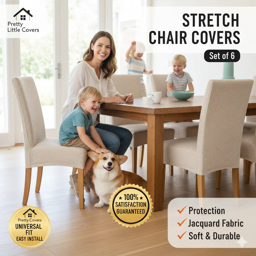 🪑💦Stylish chair covers – give your old chairs a fresh new look!