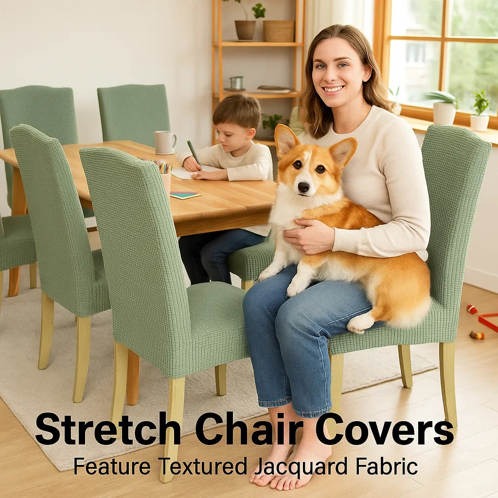🪑💦Stylish chair covers – give your old chairs a fresh new look!