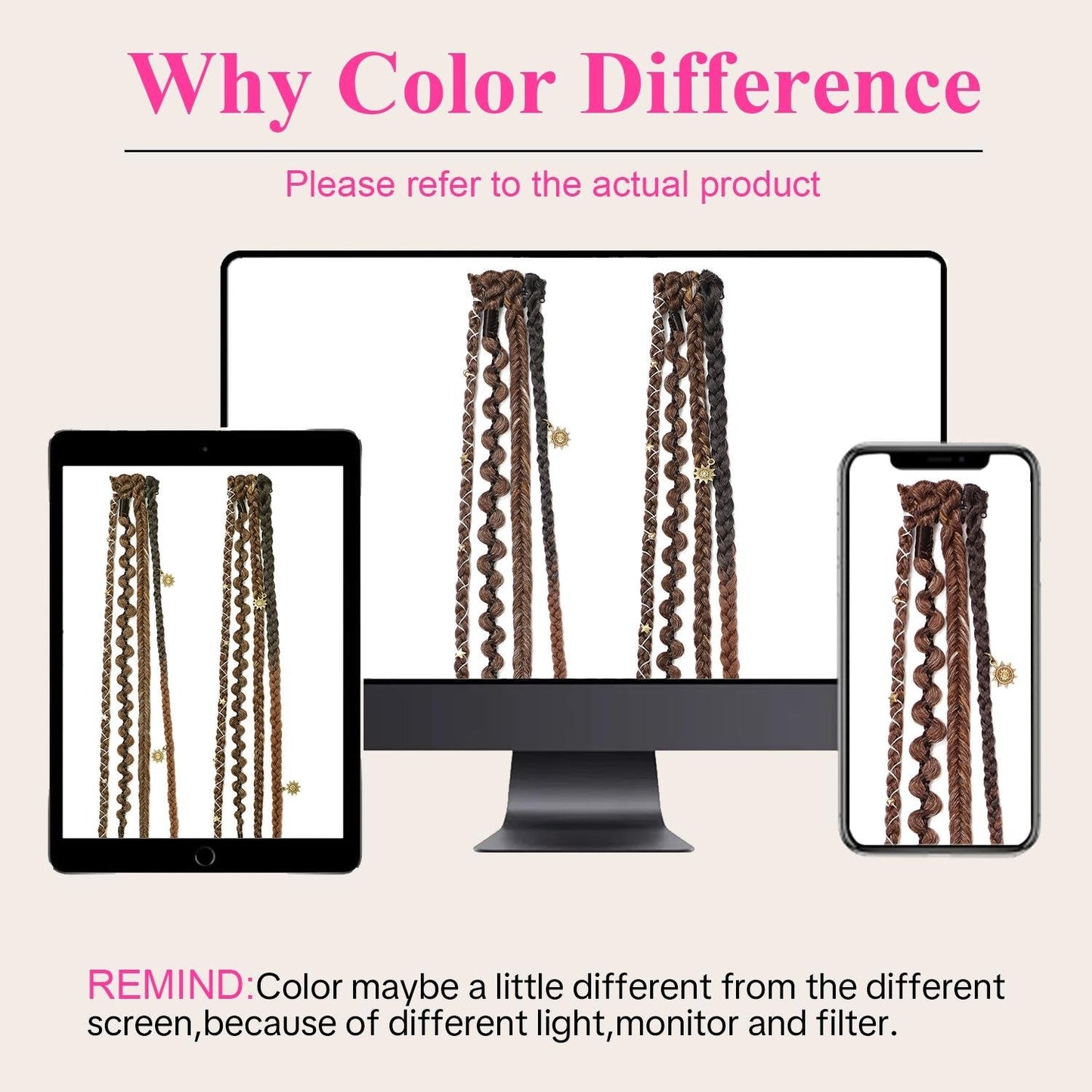 🌿🎨 Boho Braided Clip-in Braids with Beads – Easy Hairstyle Transformation for Festivals and Everyday Wear (✨2 pcs.)