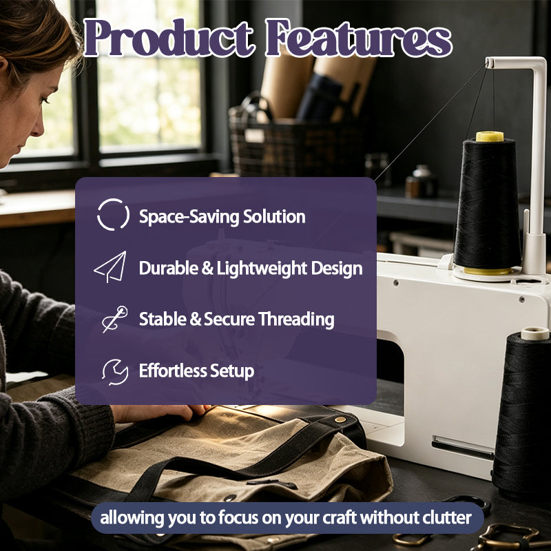 🧵Sewing machine upper bobbin holder – vertical stand for large bobbins