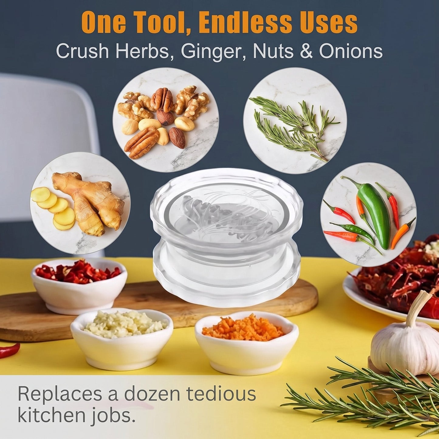 🎁 Hot Sale 49% OFF 🔥 Manual Garlic Twister & Masher
