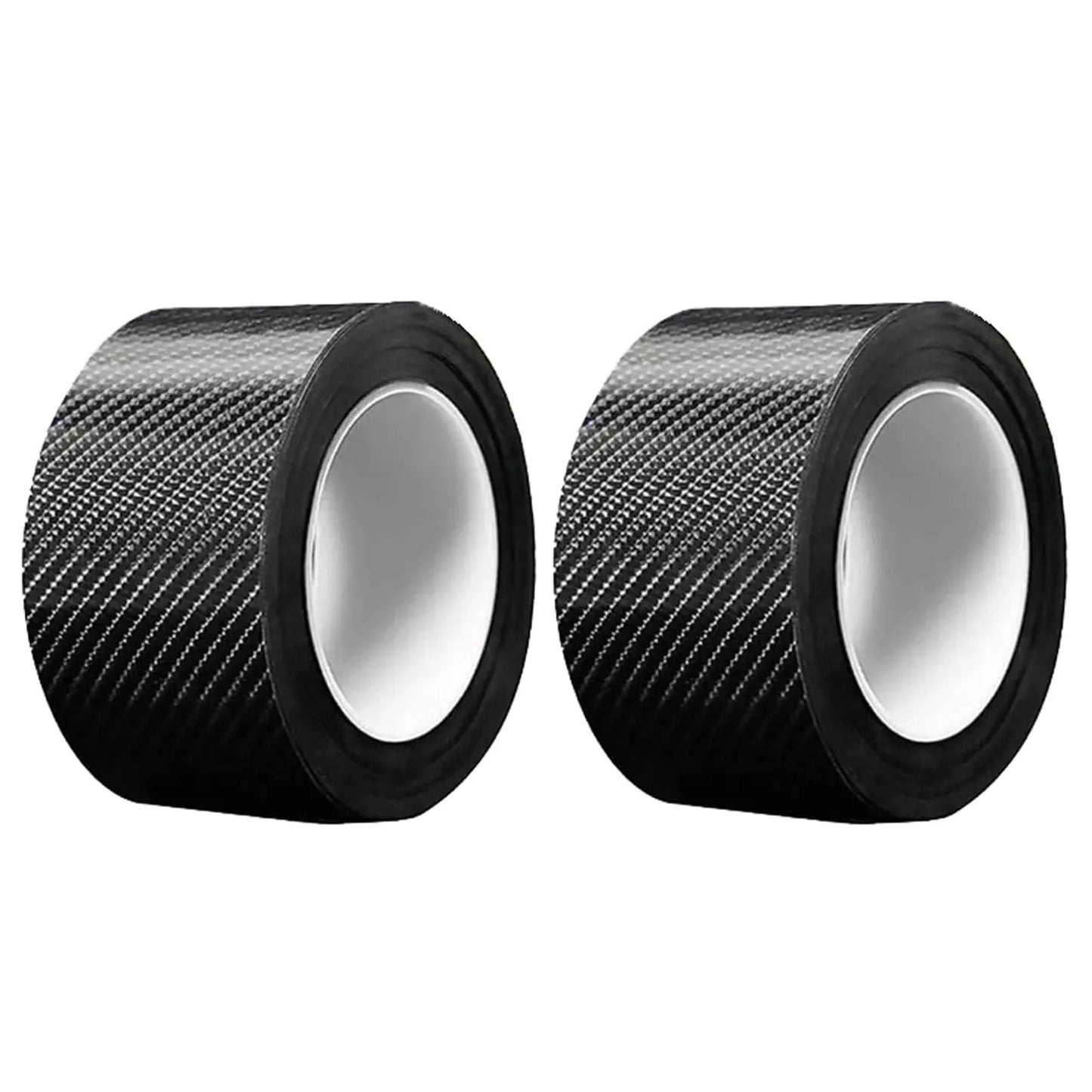 Car door protective film—scratch-resistant and impact-resistant 3D carbon fiber textured vinyl film with self-adhesive backing.