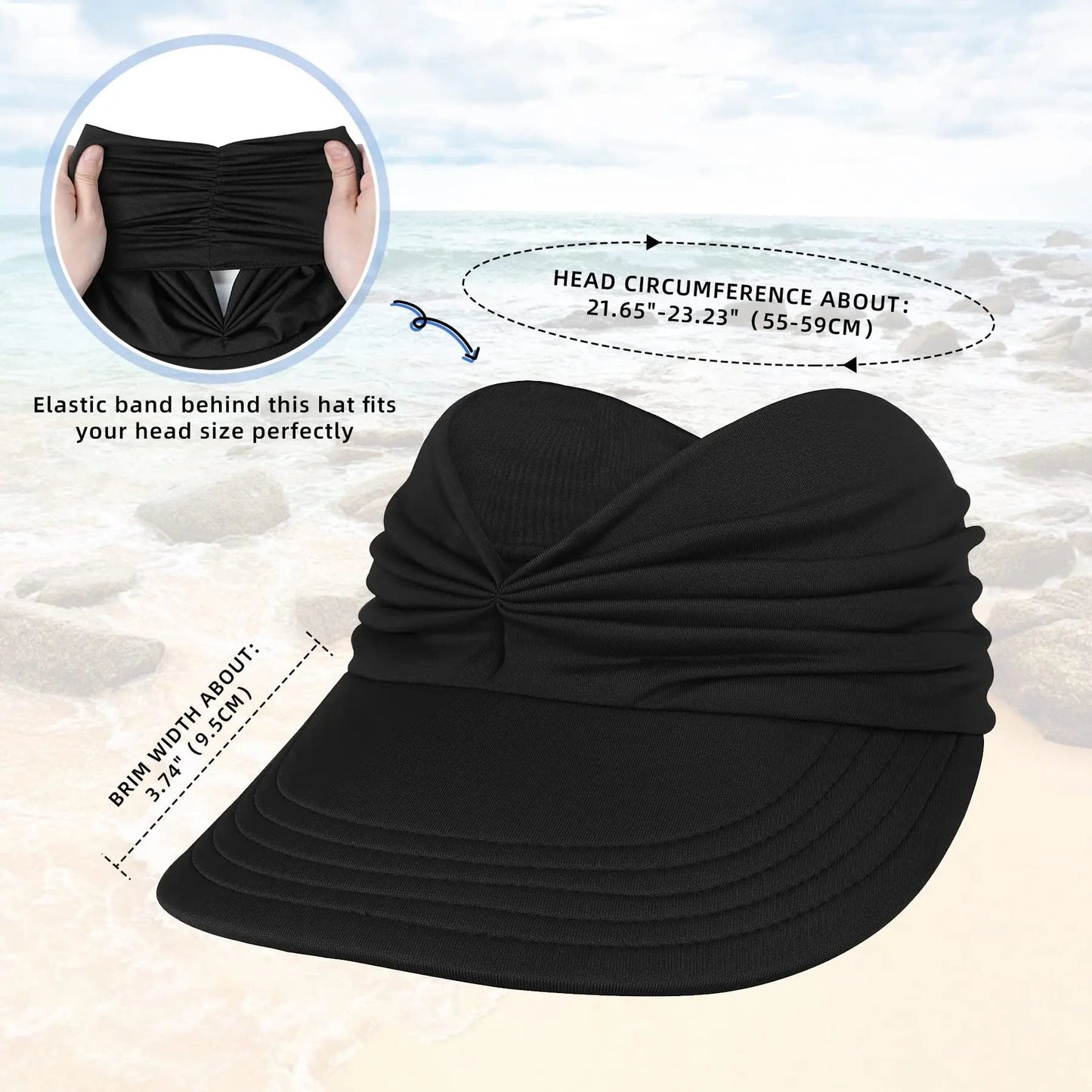 🔥Letzter Tag mit 50 % Rabatt – Damen-Sonnenhut mit UV-Schutz UPF 50+