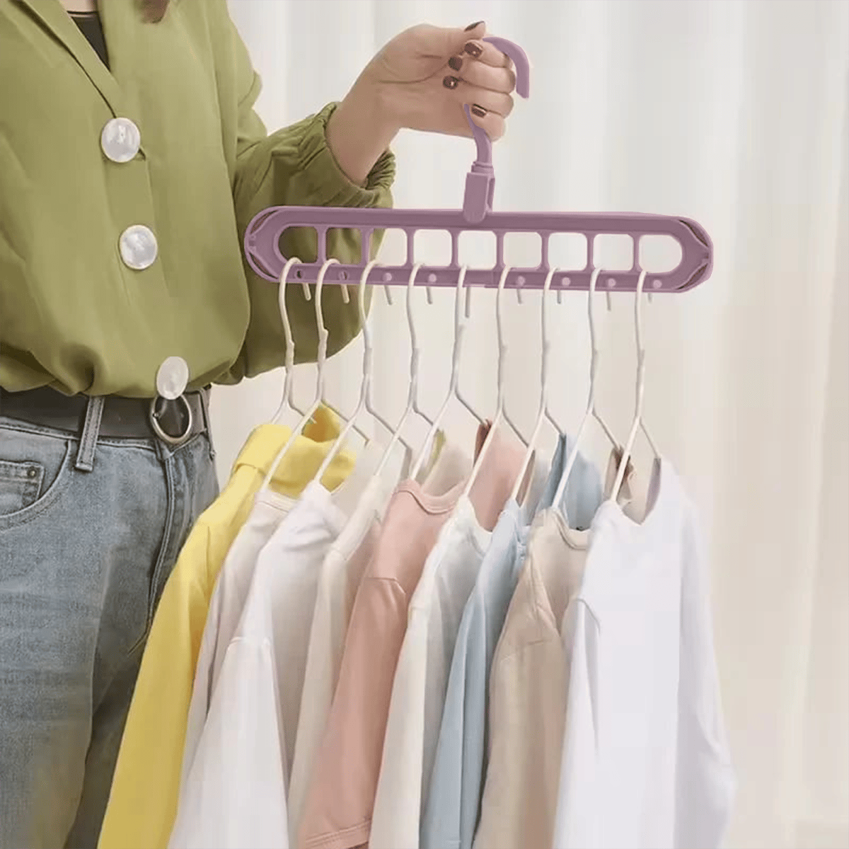 🔥👚 9-in-1 Smarter Kleiderbügel – Schaffen Sie 85 % mehr Platz in Ihrem Kleiderschrank!