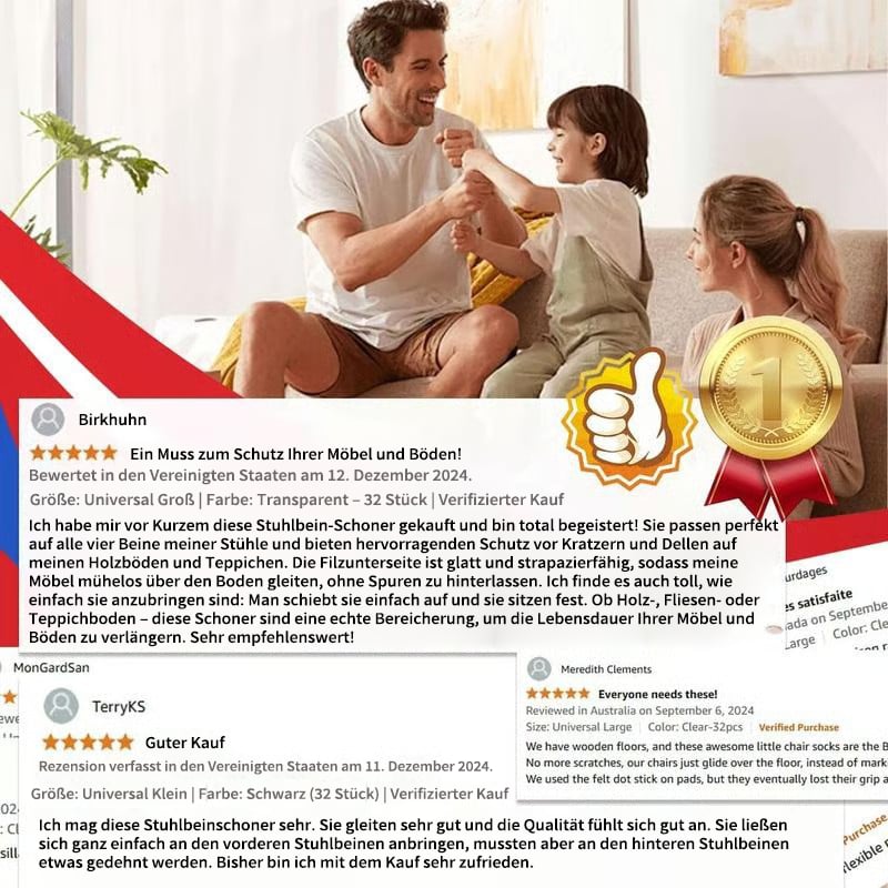 ✨ Universelle Stuhlbein-Schoner aus Gummi – Passend für alle Stuhlbeinformen, kratzfest und verschleißfest, die ultimative Lösung zum Schutz Ihrer Böden.