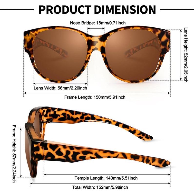 🕶 Neue XL-Cat-Eye-Sonnenbrille mit polarisierenden Gläsern und UV400-Schut