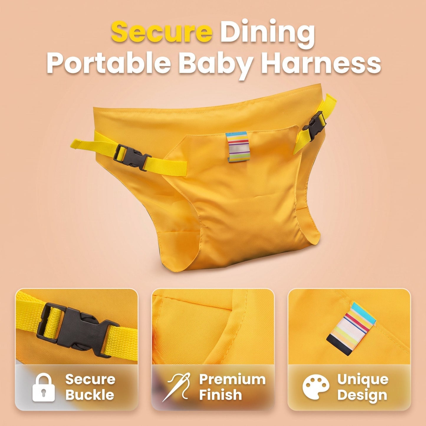 Child Seat Safety Belt – Feeding Belt Portable Fastener