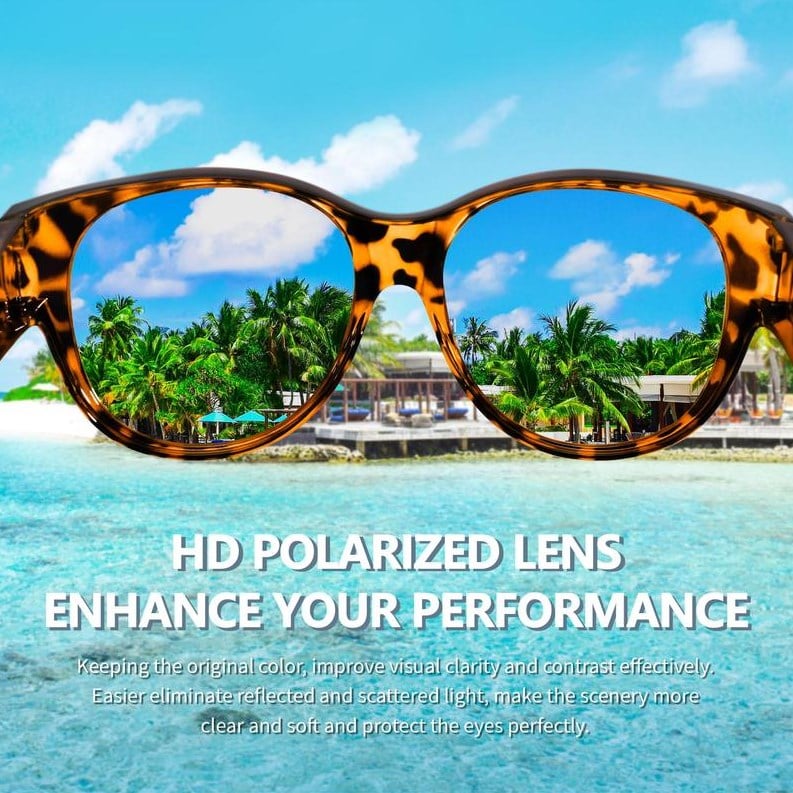 🕶 Neue XL-Cat-Eye-Sonnenbrille mit polarisierenden Gläsern und UV400-Schut