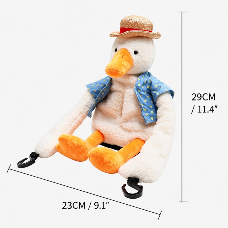 🦆🎅Duck napkin holder — A car napkin holder that hangs from the headrest, with a personal touch