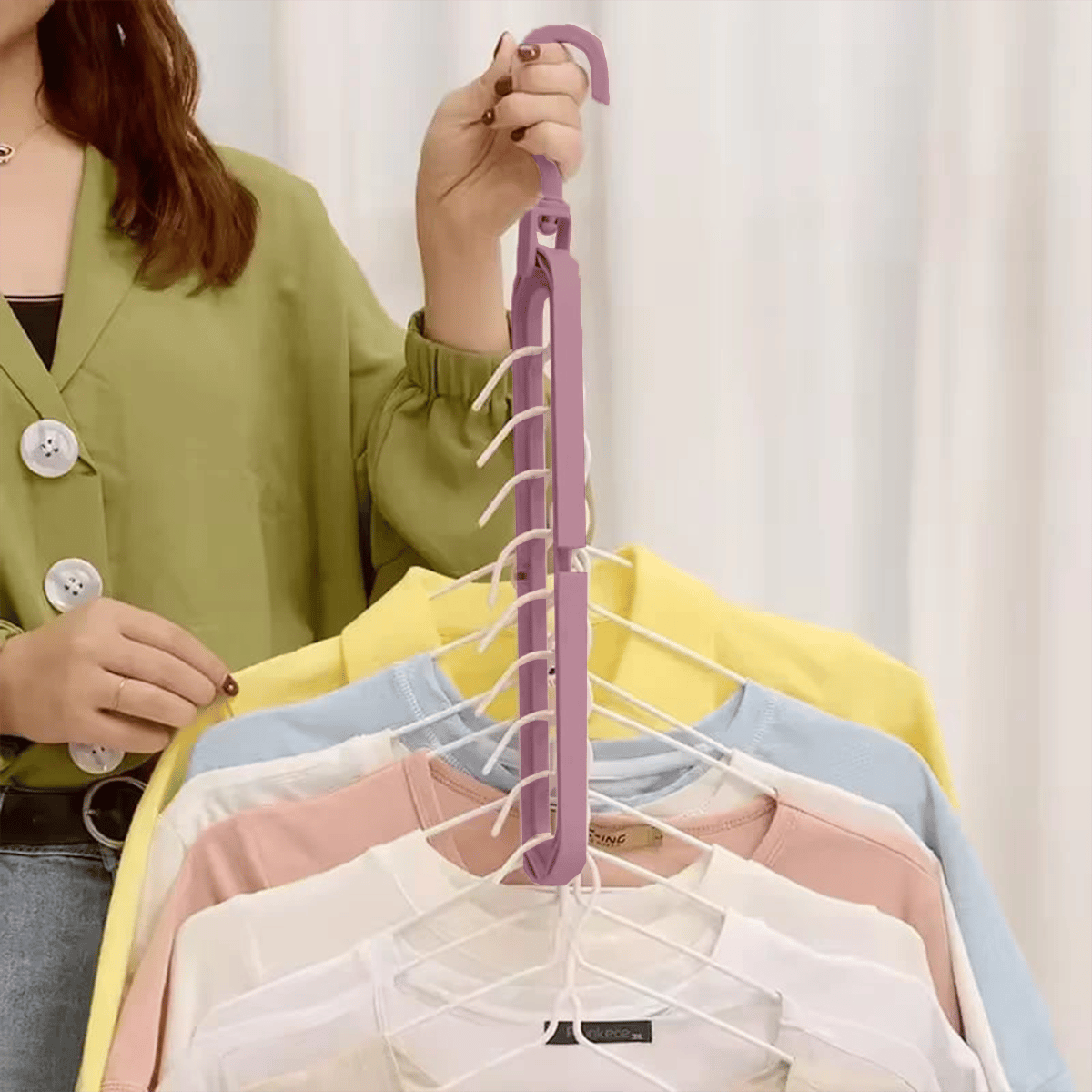 🔥👚 9-in-1 Smarter Kleiderbügel – Schaffen Sie 85 % mehr Platz in Ihrem Kleiderschrank!