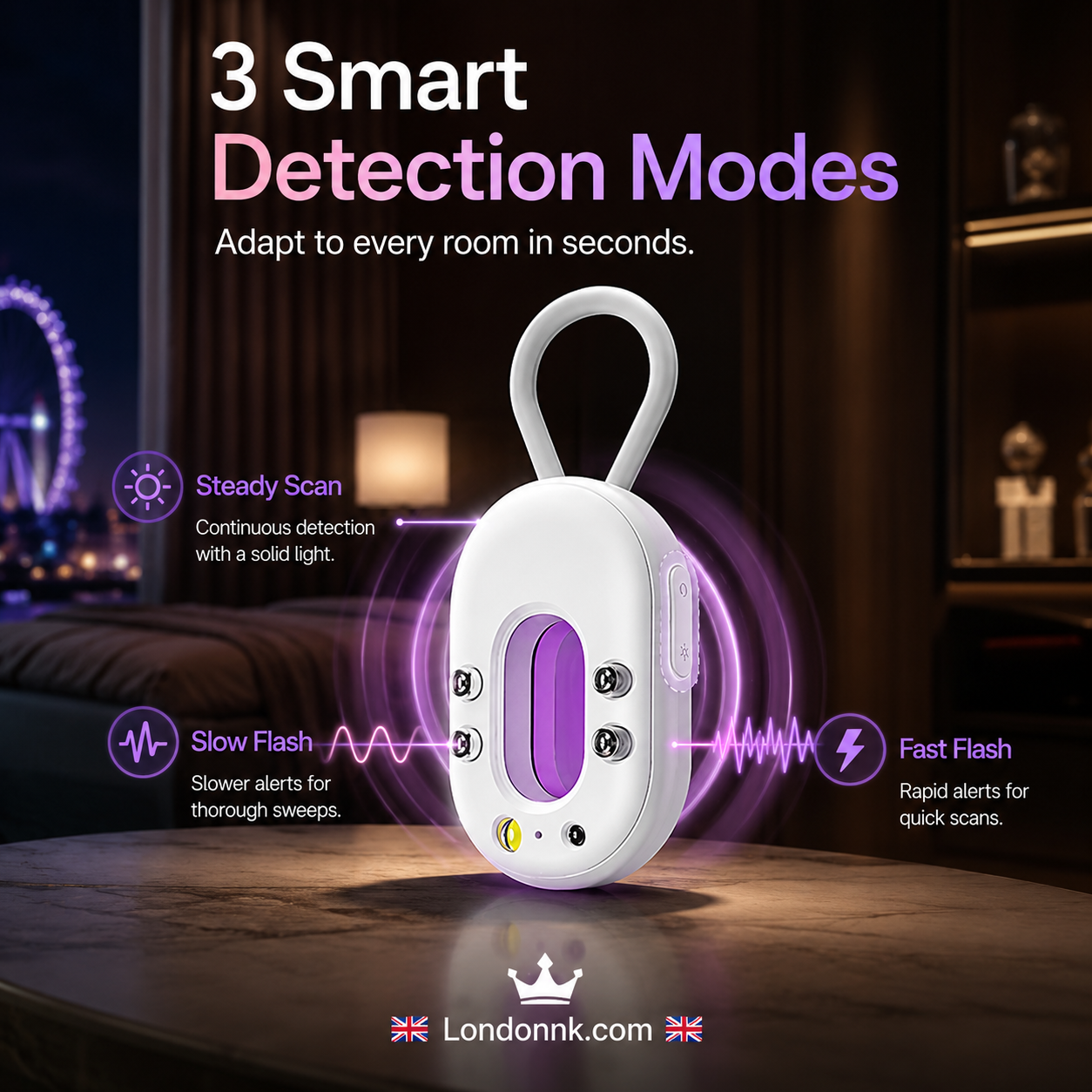 🥳2026 HOT SALE🥳💞50K+ SOLD!📡🔍 30% OFF! Smart Infrared Camera Detector – Finds hidden pinhole lenses instantly. LED flashlight & door alarm – travel with privacy & peace of mind! 🏨✨