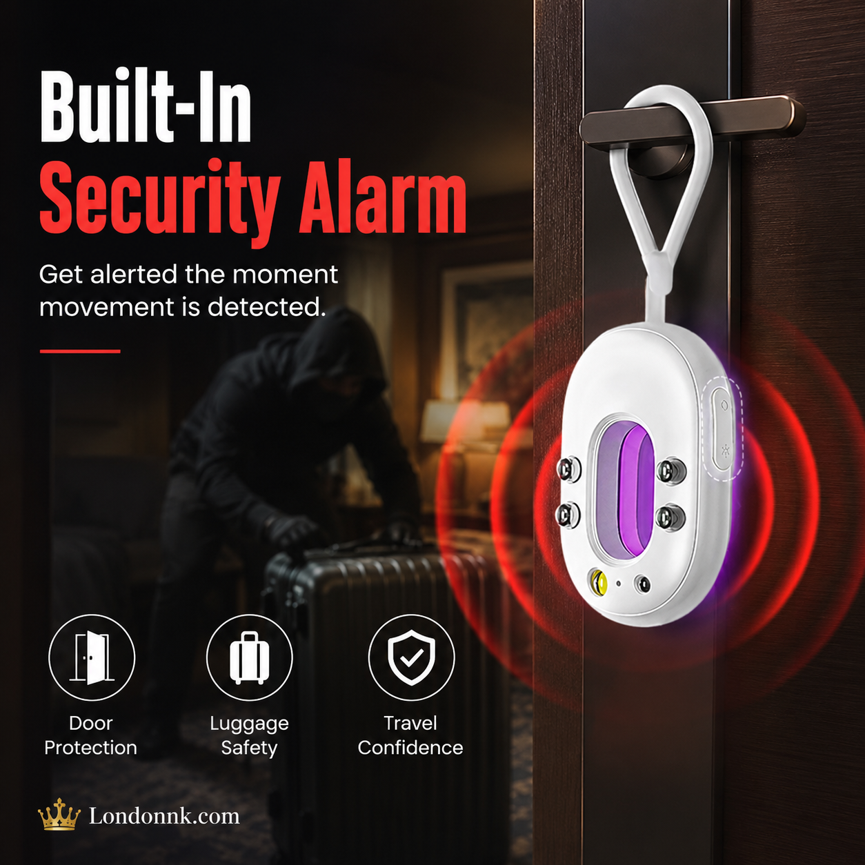 🥳2026 HOT SALE🥳💞50K+ SOLD!📡🔍 30% OFF! Smart Infrared Camera Detector – Finds hidden pinhole lenses instantly. LED flashlight & door alarm – travel with privacy & peace of mind! 🏨✨