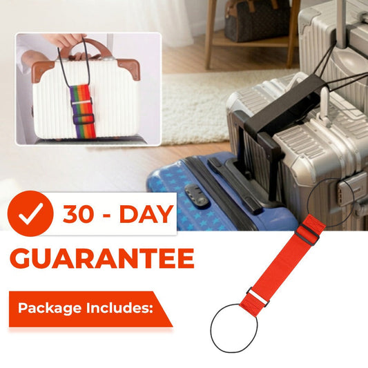 🔥Letzter Tag – 50 % Rabatt🔥 Verstellbarer Koffergurt mit Gummiseil für Koffergriffe