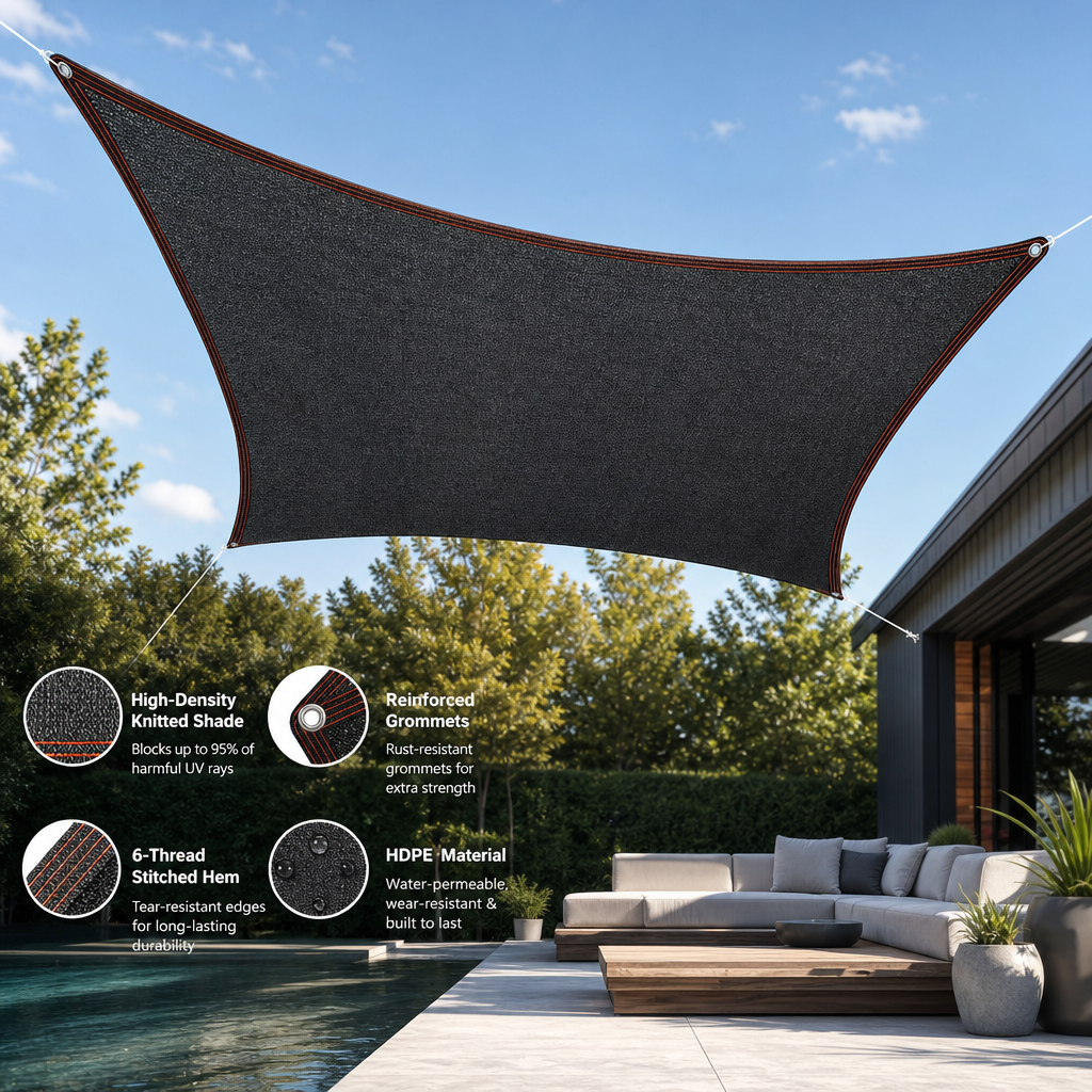 Sun protection is as simple as that! 🔥☀️ I've created a little cool spot for myself 🌱🛡️