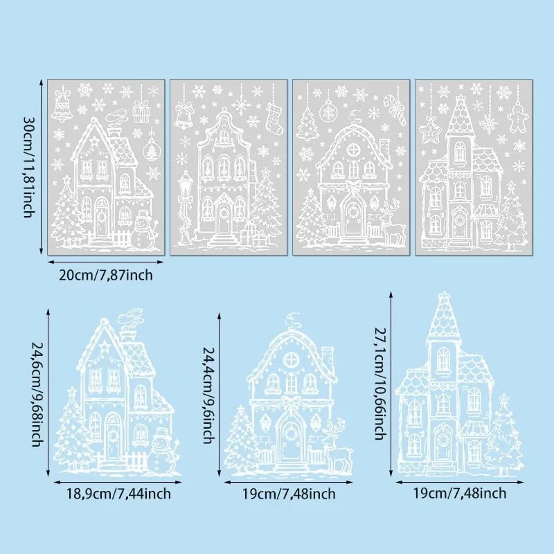 ❄️🎅Christmas Window Static Sticker Set